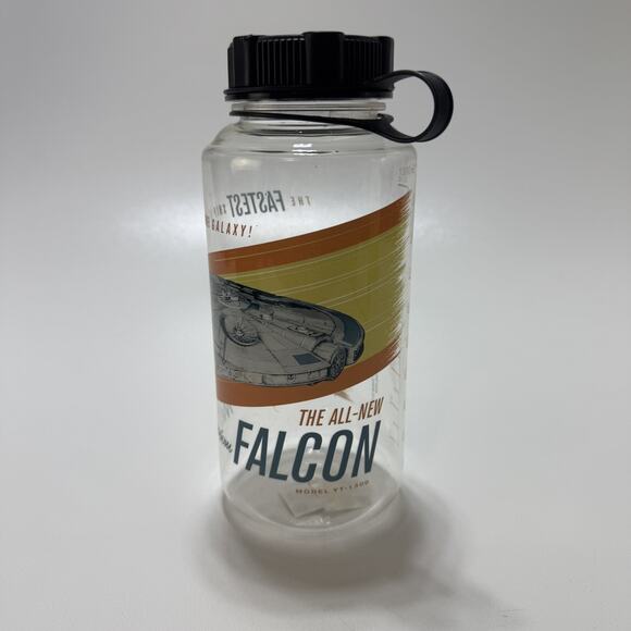 Vintage Star Wars Millennium Falcon Water Bottle 32oz Collectible Cup - Picture 2 of 5